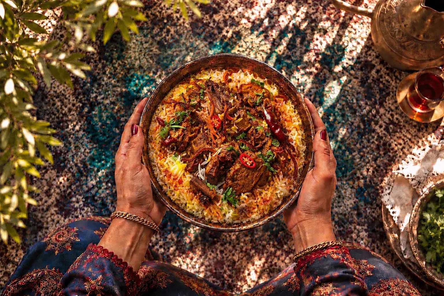 Spicy Gosht Biryani / برياني لحم حار